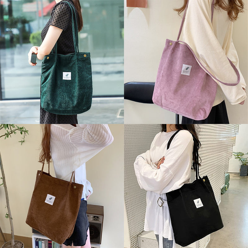 Women Corduroy Shoulder Bags