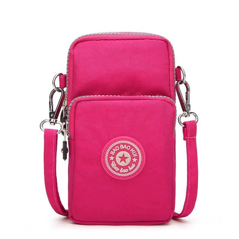Small Shoulder Bag Nylon Women Mobile Phone Bag Mini